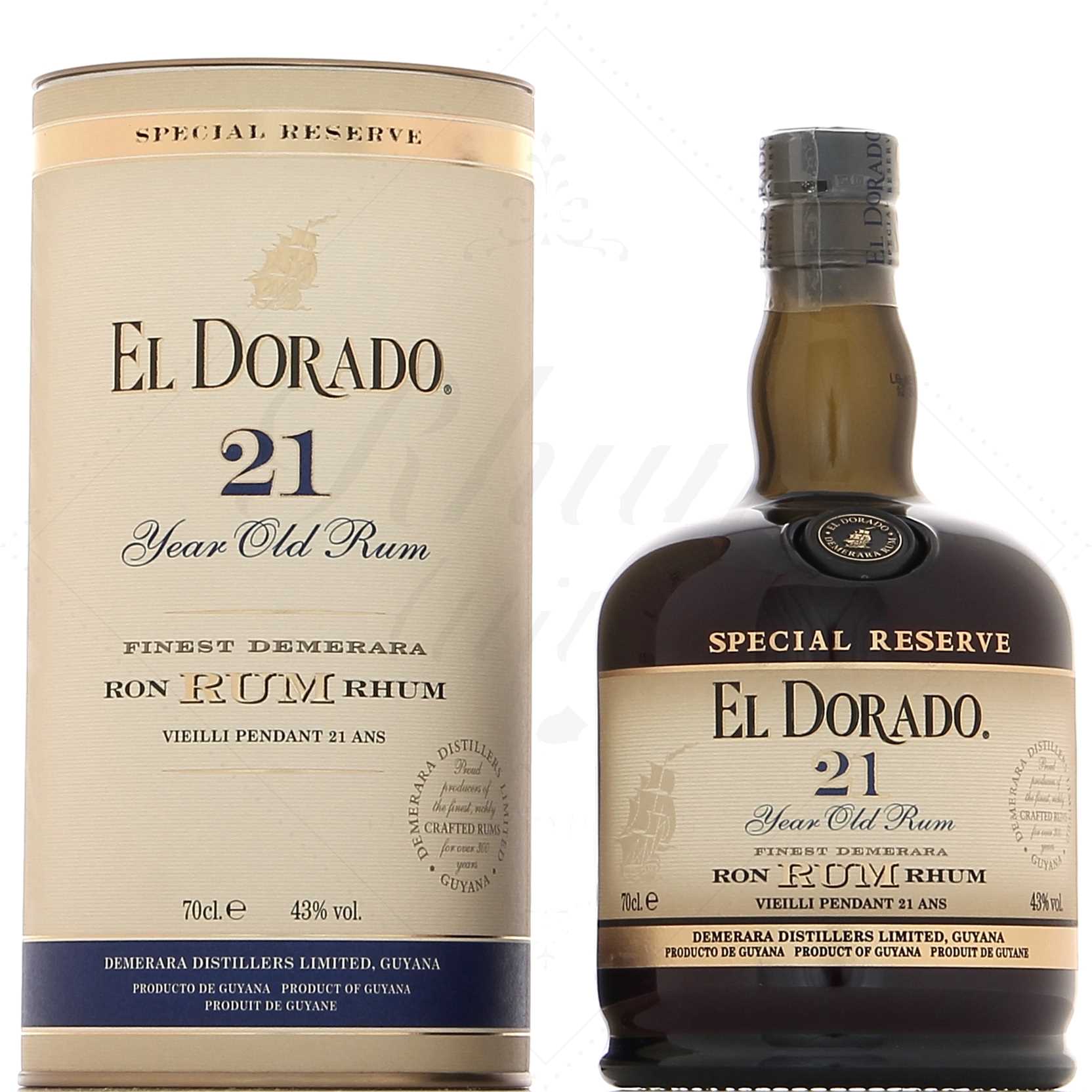 Rhum El Dorado 21 ans