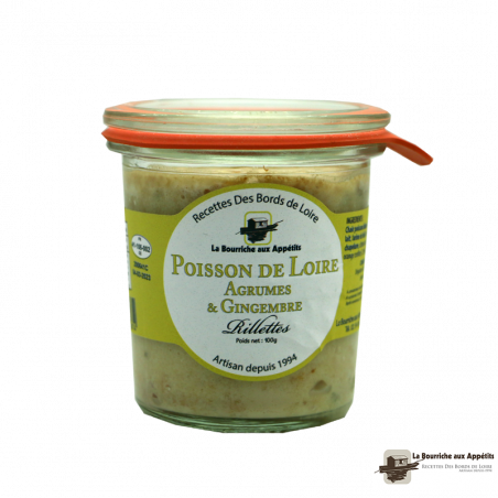 Rillettes de Poisson de Loire aux Agrumes et au Gingembre
