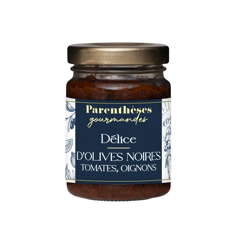 Délice d'olives noires tomates-oignons